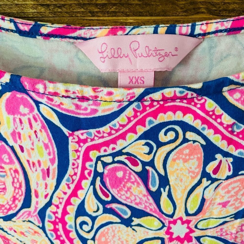 Lilly Pulitzer Pippa Cut Out Can't Resist Print Stretch Fitted Dress - Picture 2 of 3